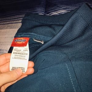 Dickies Caribbean Blue xxs petite scrub pants